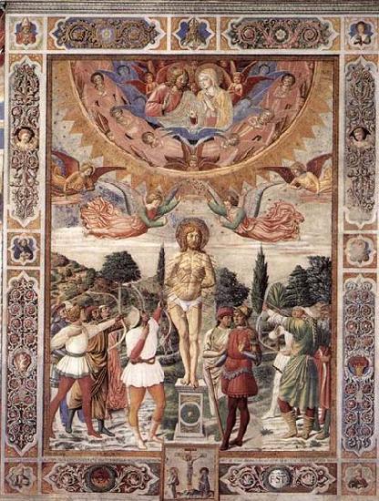 Martyrdom of St Sebastian, GOZZOLI, Benozzo